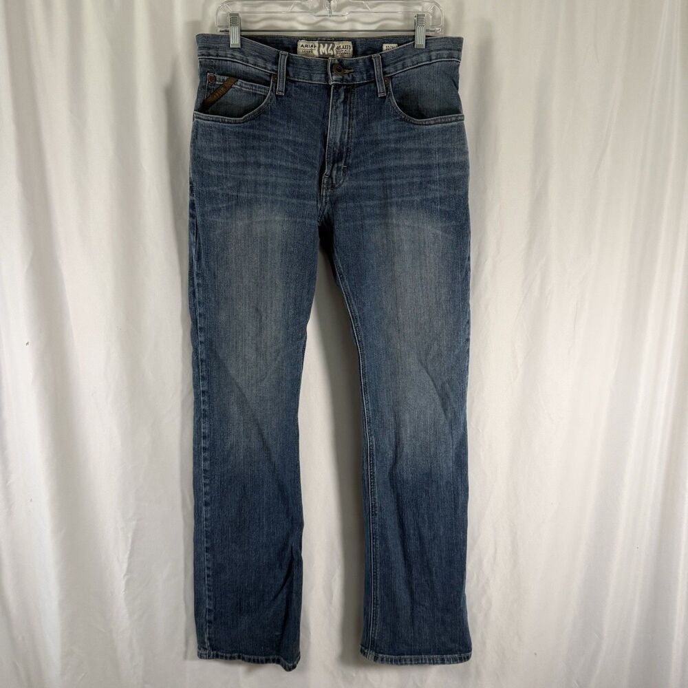 People's Liberation Jeans Womens 27 Medium Wash Whiskered Denim Low Rise Bootcut